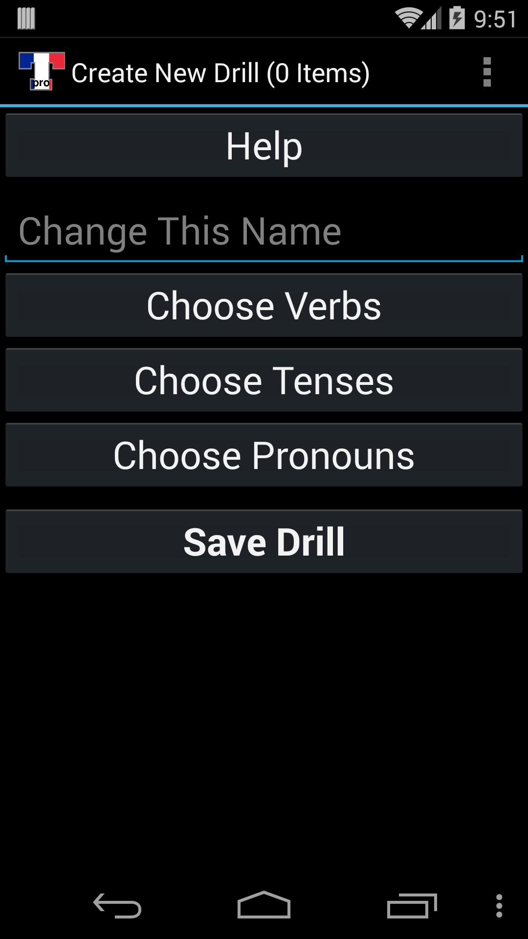 اسکرین شات 5 برنامه French Verb Trainer