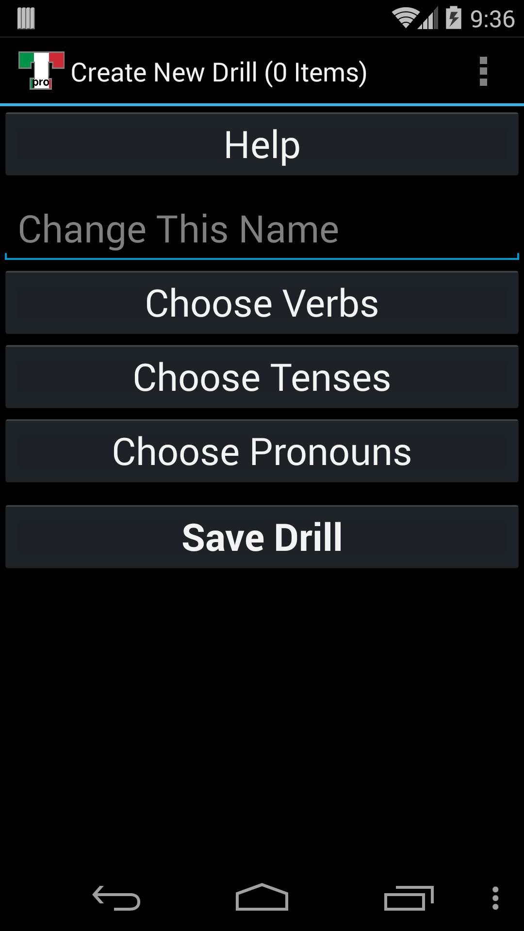 اسکرین شات 5 برنامه Italian Verb Trainer
