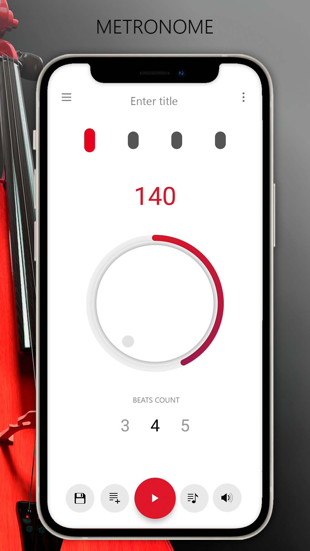 اسکرین شات 1 برنامه Metronome