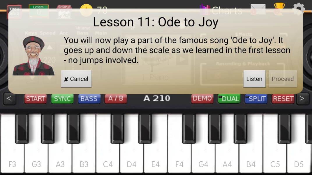 اسکرین شات 3 برنامه Music Keyboard