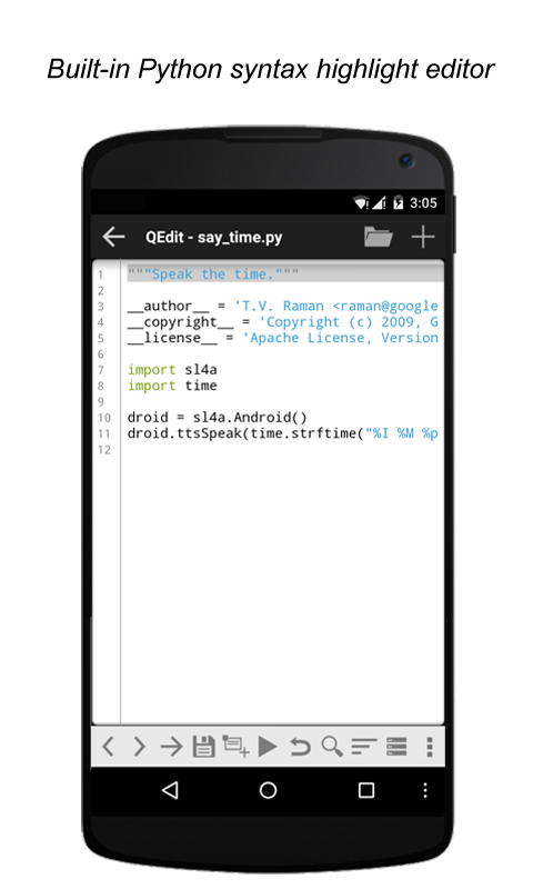 اسکرین شات 2 برنامه QPython3 - Python for Android