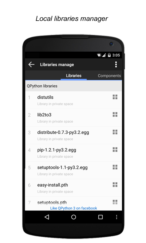 اسکرین شات 4 برنامه QPython3 - Python for Android