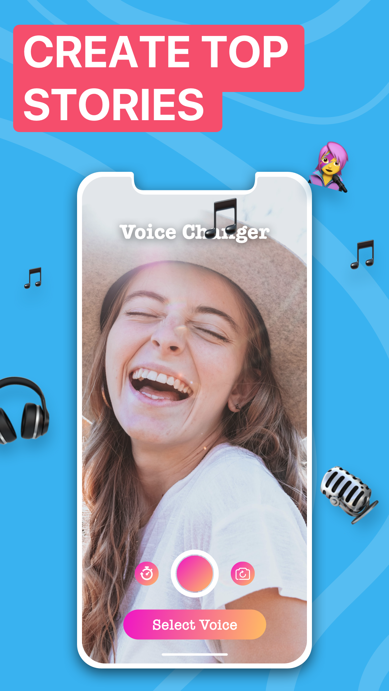 اسکرین شات 5 برنامه Voicer Celebrity Voice Changer