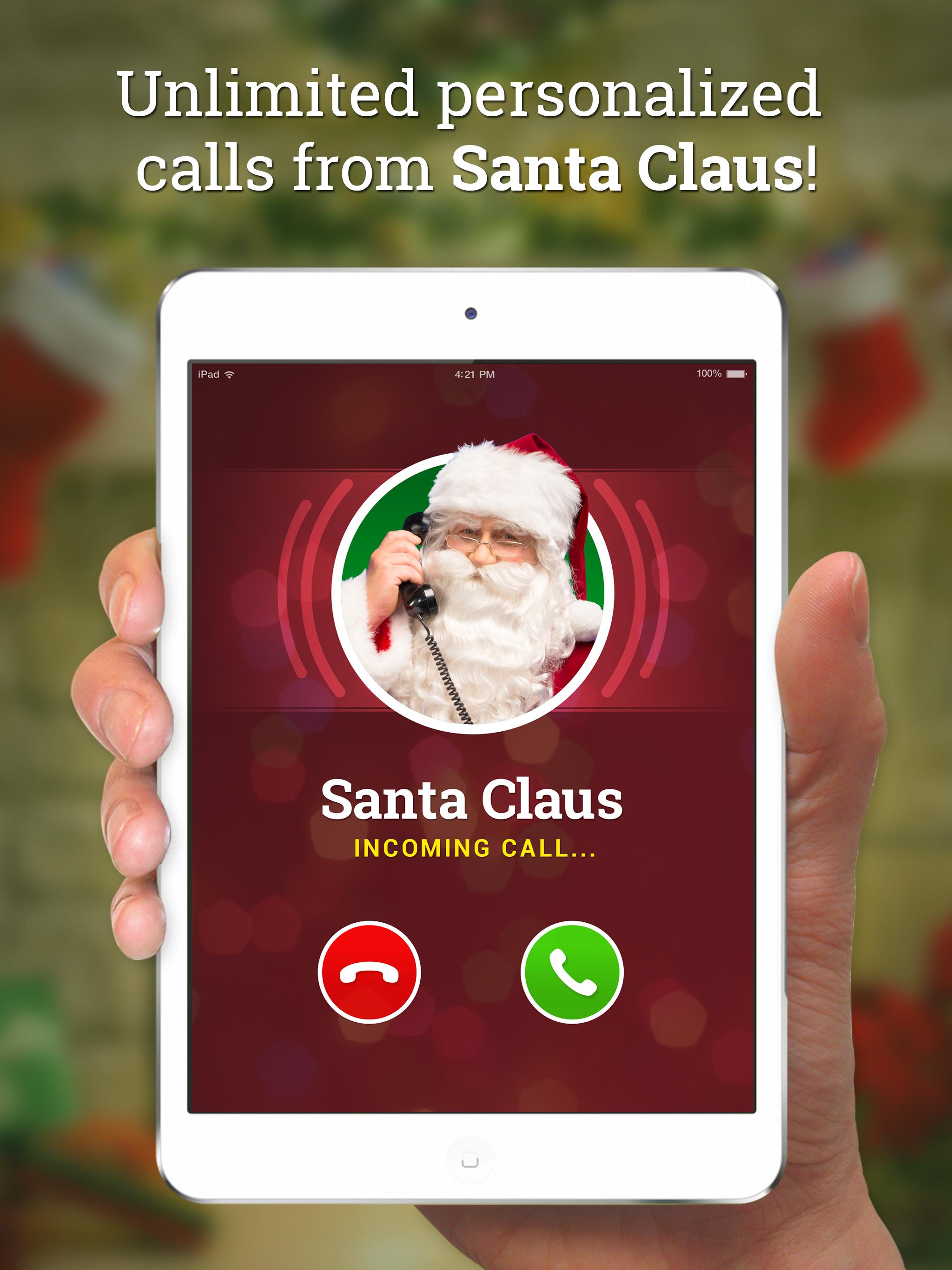 اسکرین شات 1 برنامه Call Santa Claus! create video