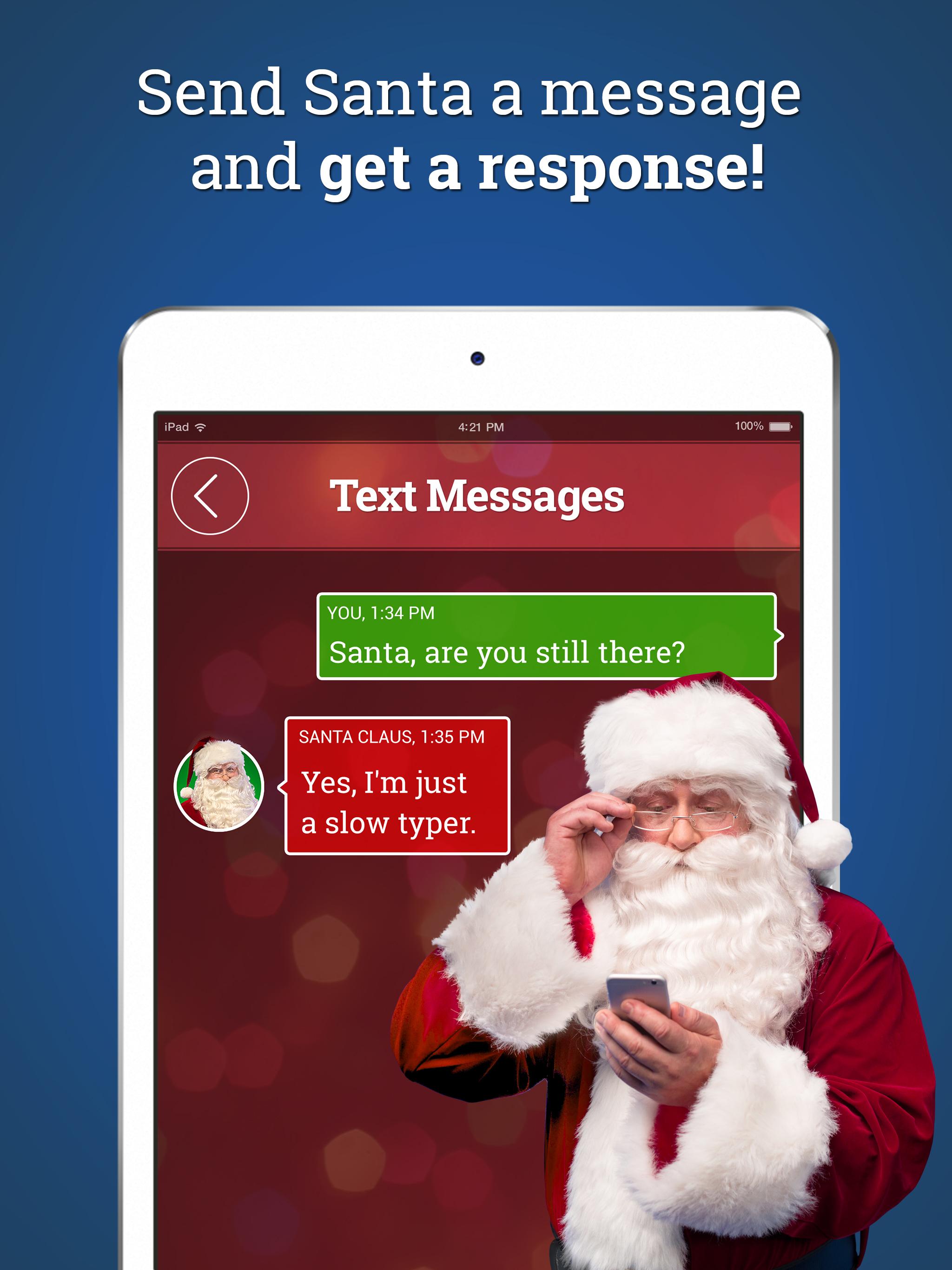 اسکرین شات 3 برنامه Message from Santa! video&call