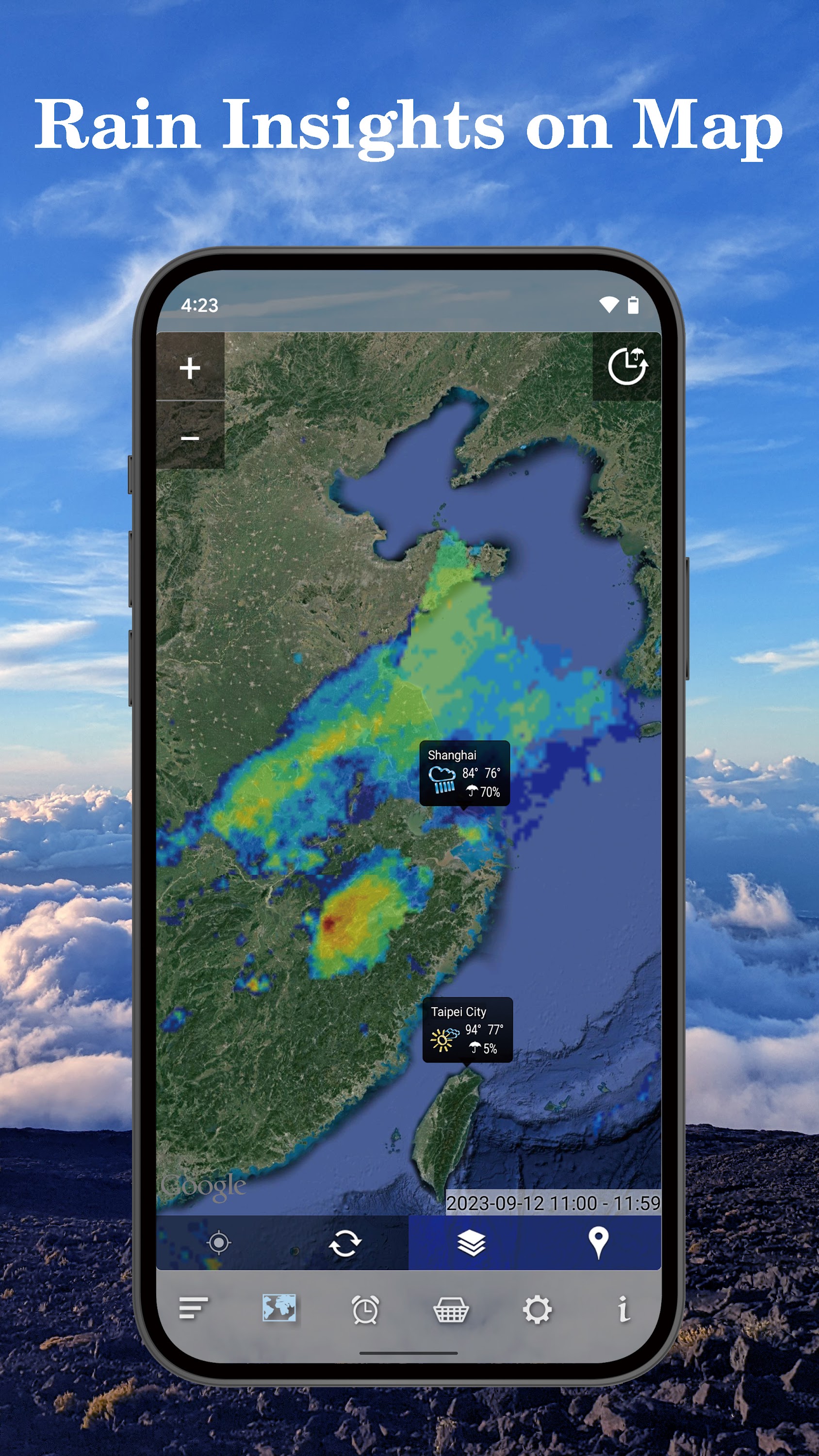 اسکرین شات 7 برنامه World Weather Clock Widget