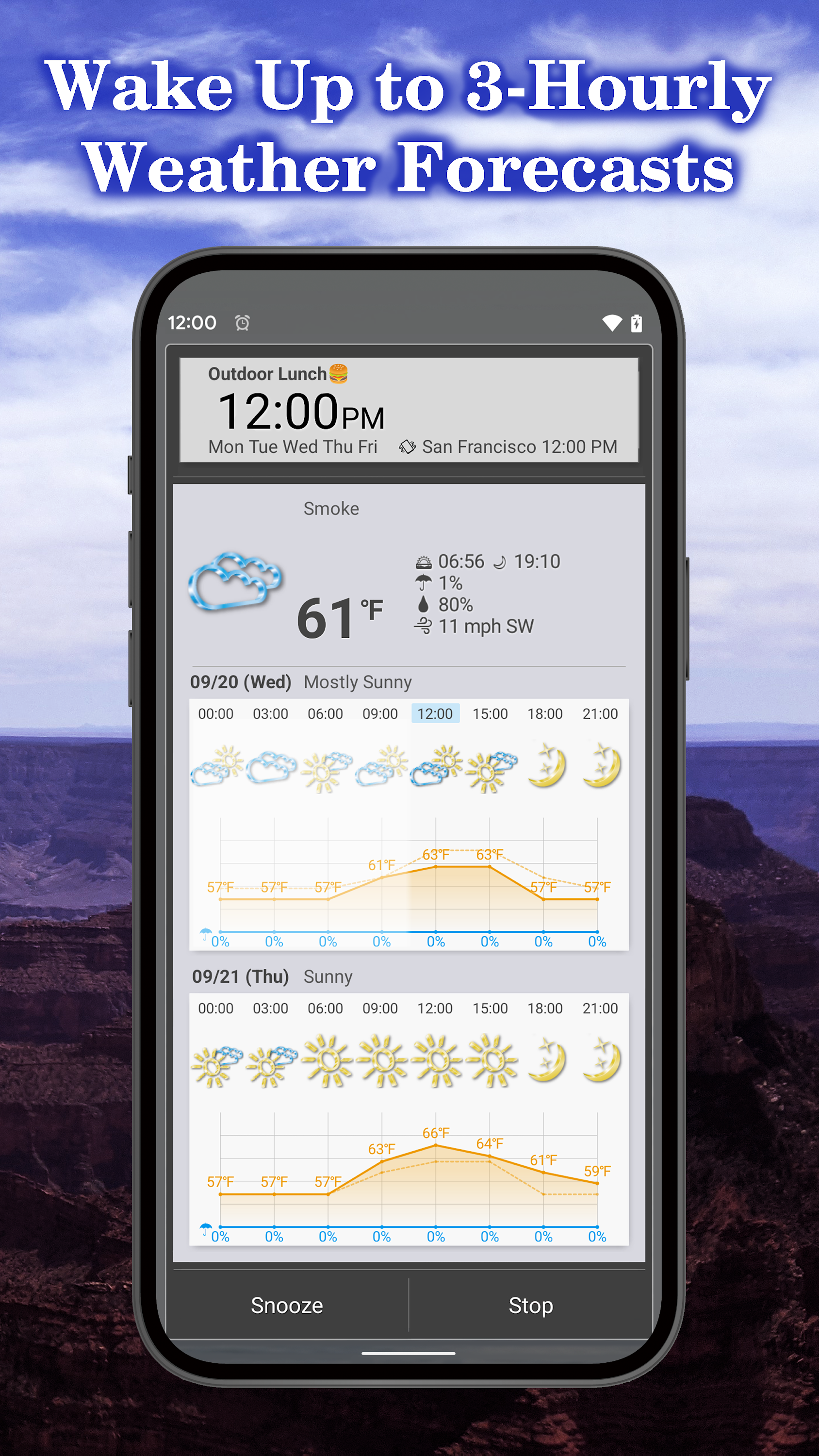 اسکرین شات 6 برنامه World Weather Clock Widget