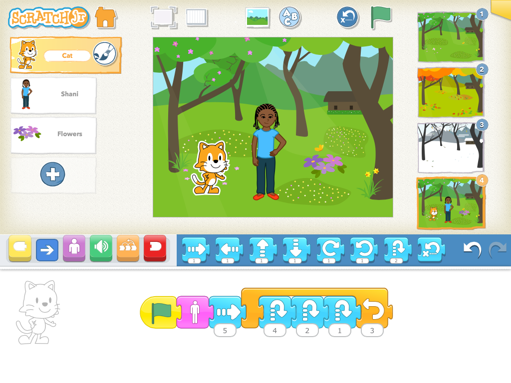 اسکرین شات 1 برنامه اسکرچ جونیور | ScratchJr
