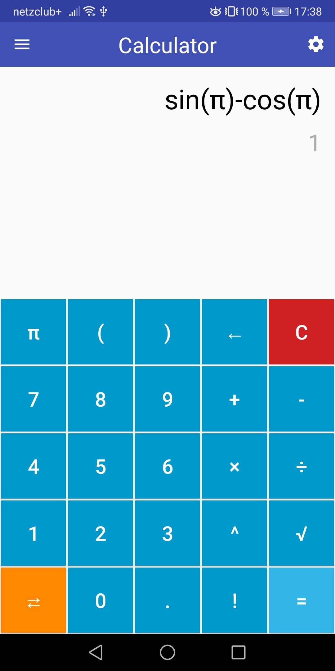 اسکرین شات 2 برنامه Calculator