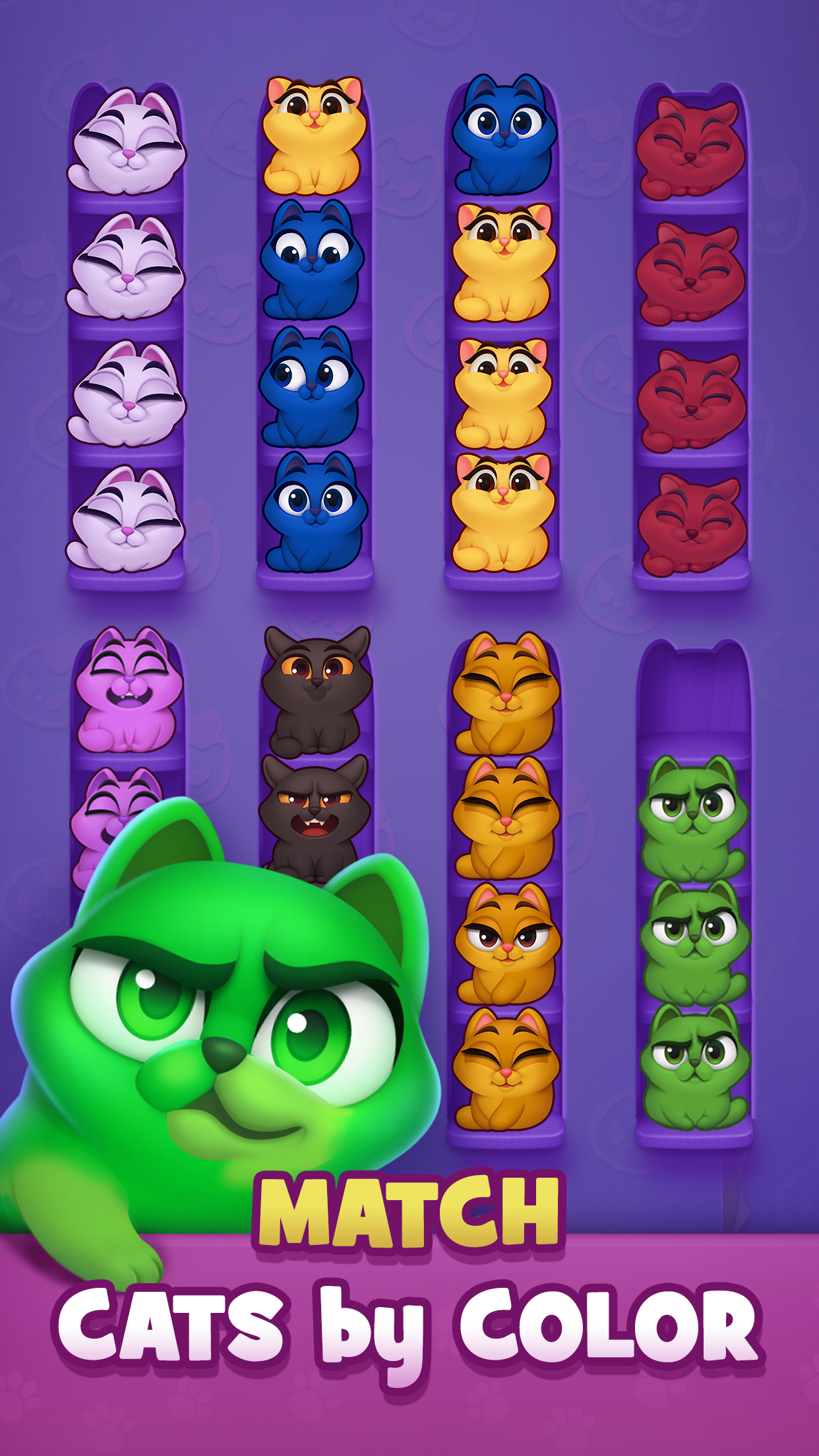 اسکرین شات 1 بازی Kitty Sort: Twisted Tails