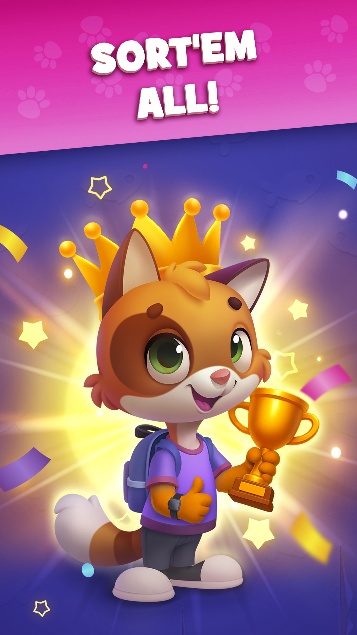 اسکرین شات 7 بازی Kitty Sort: Twisted Tails