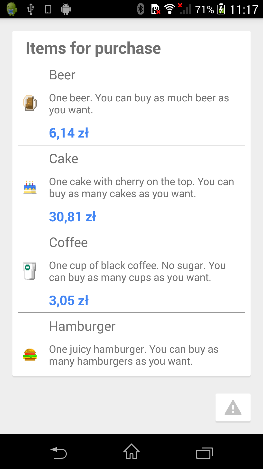 اسکرین شات 1 برنامه Checkout (In-App Billing v.3)