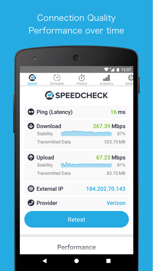 اسکرین شات 3 برنامه Simple Speedcheck