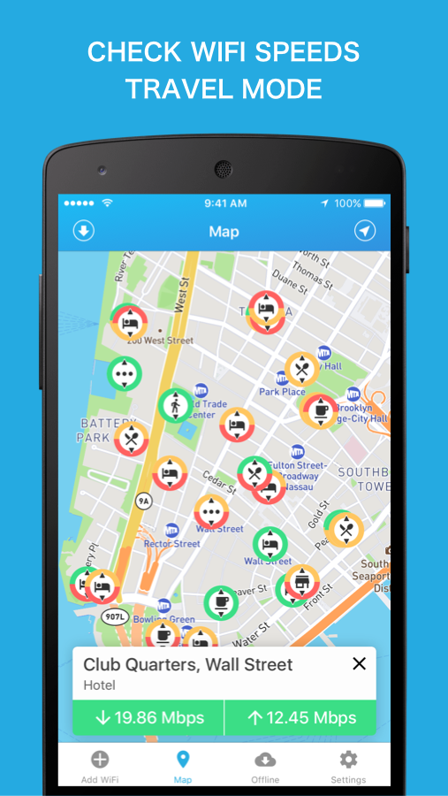 اسکرین شات برنامه WiFi Finder - WiFi Map 2