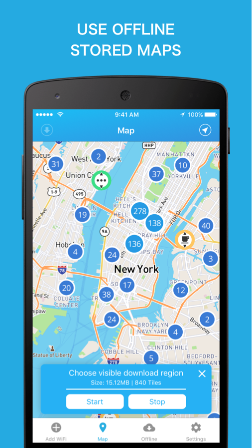اسکرین شات برنامه WiFi Finder - WiFi Map 3