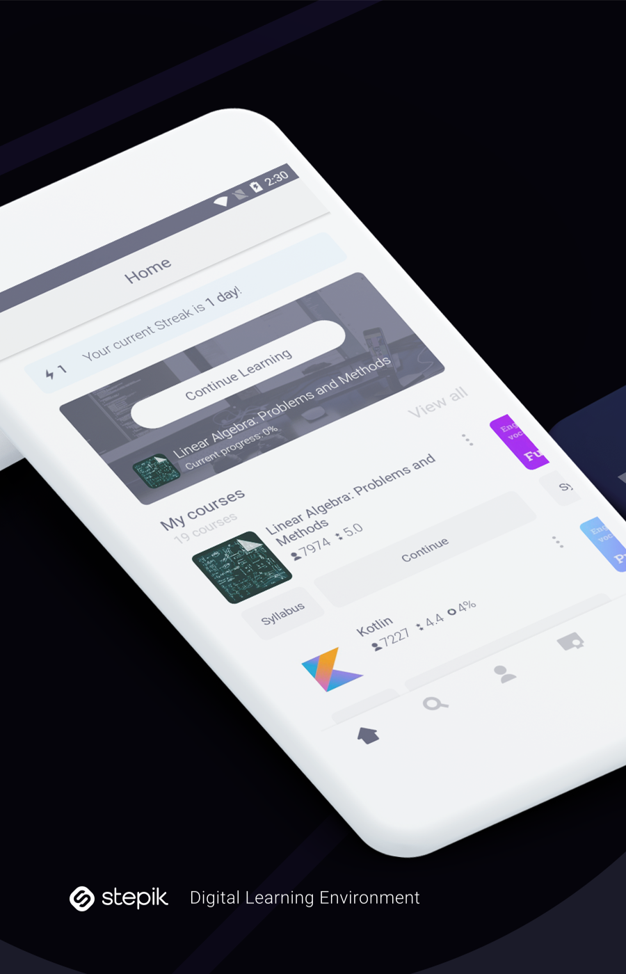 اسکرین شات 2 برنامه Stepik: online courses