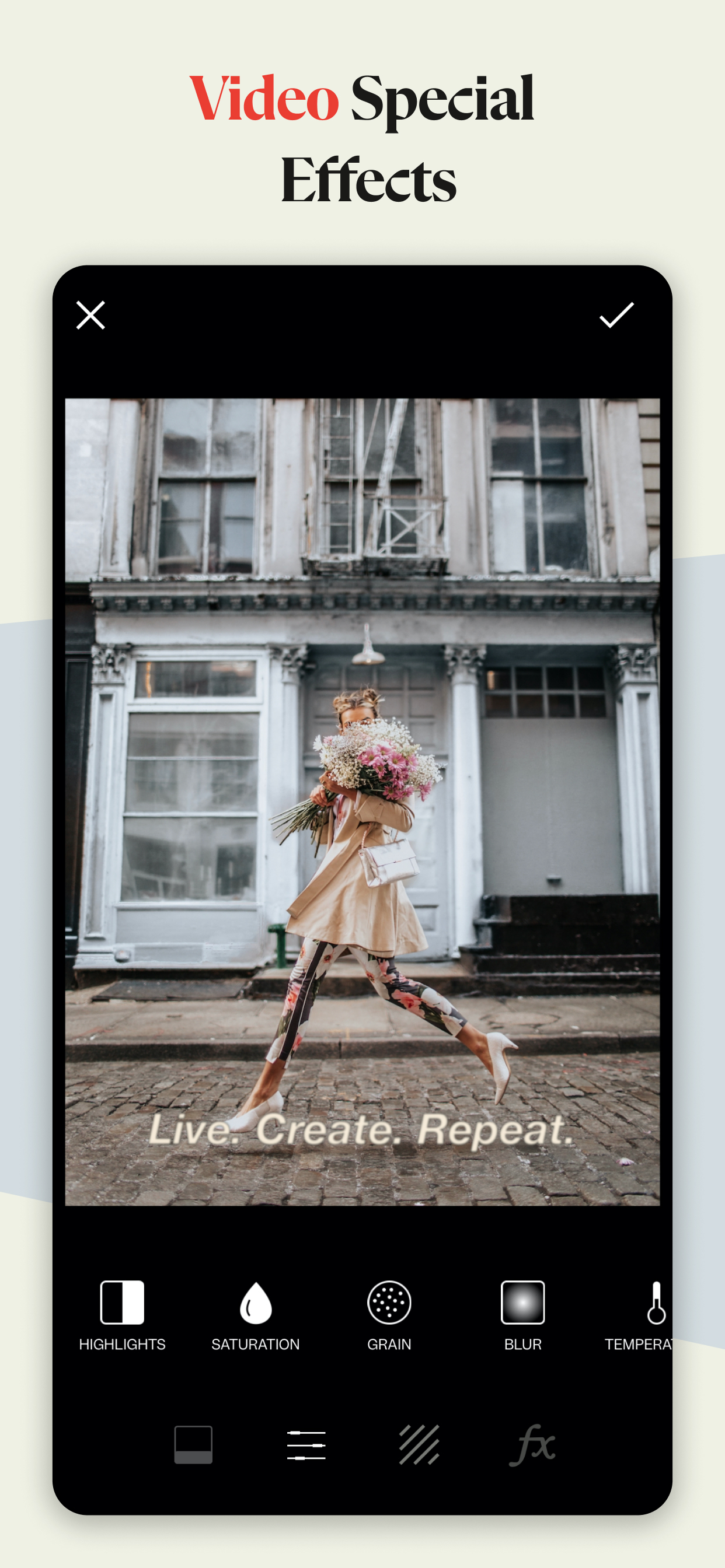 اسکرین شات 4 برنامه Tezza: Aesthetic Editor