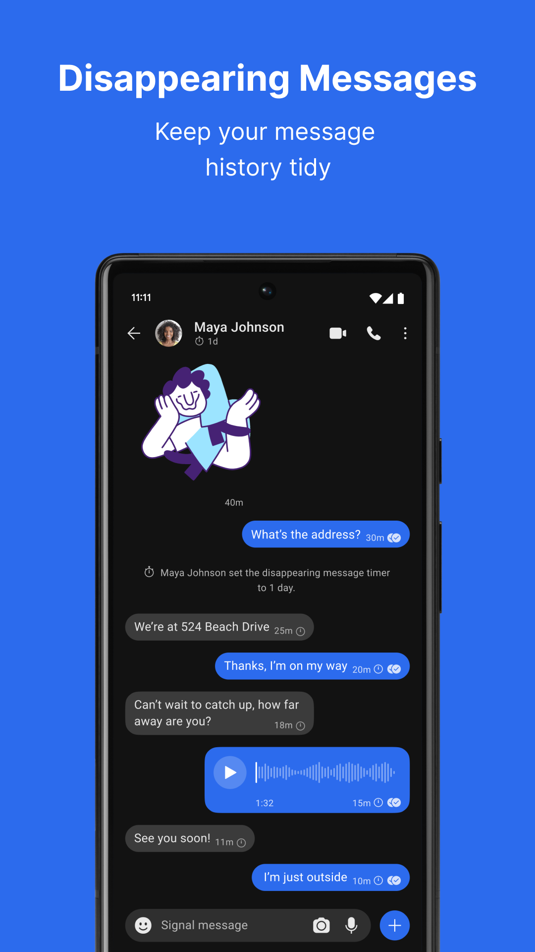 اسکرین شات 2 برنامه Signal Private Messenger