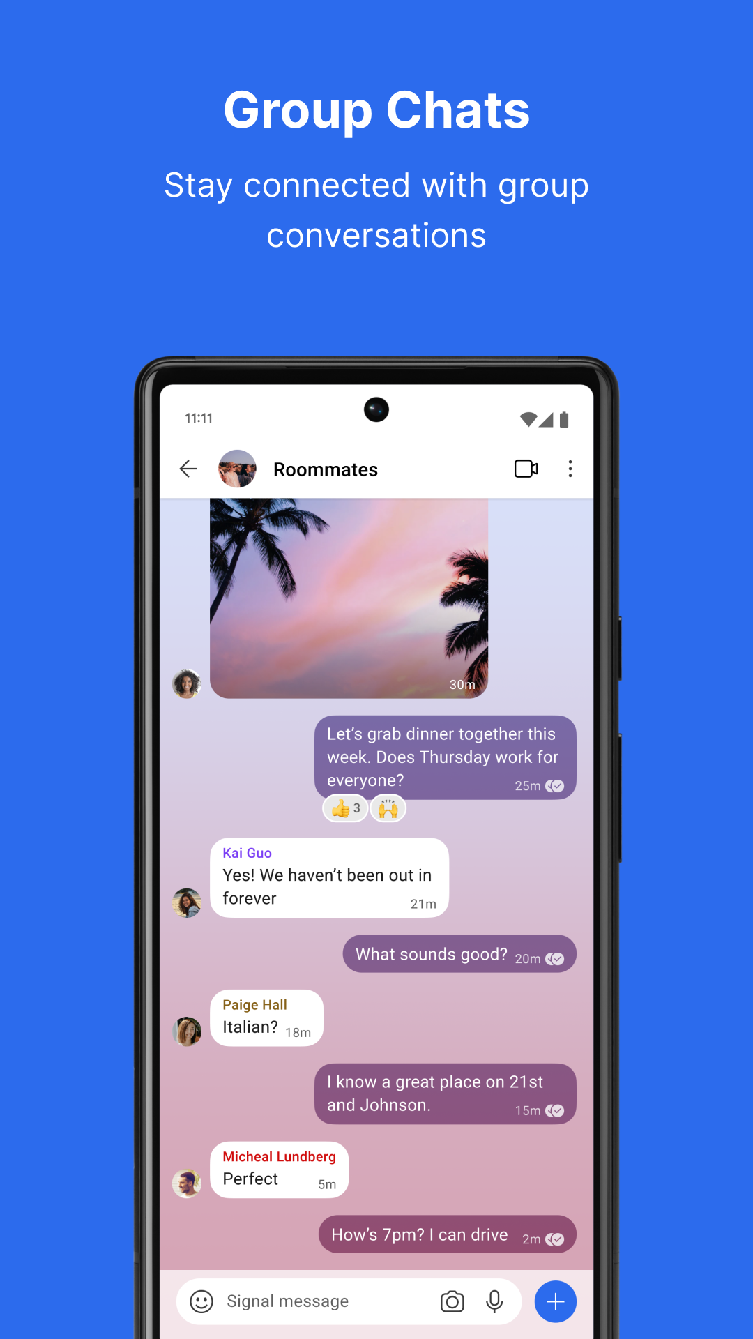 اسکرین شات 3 برنامه Signal Private Messenger