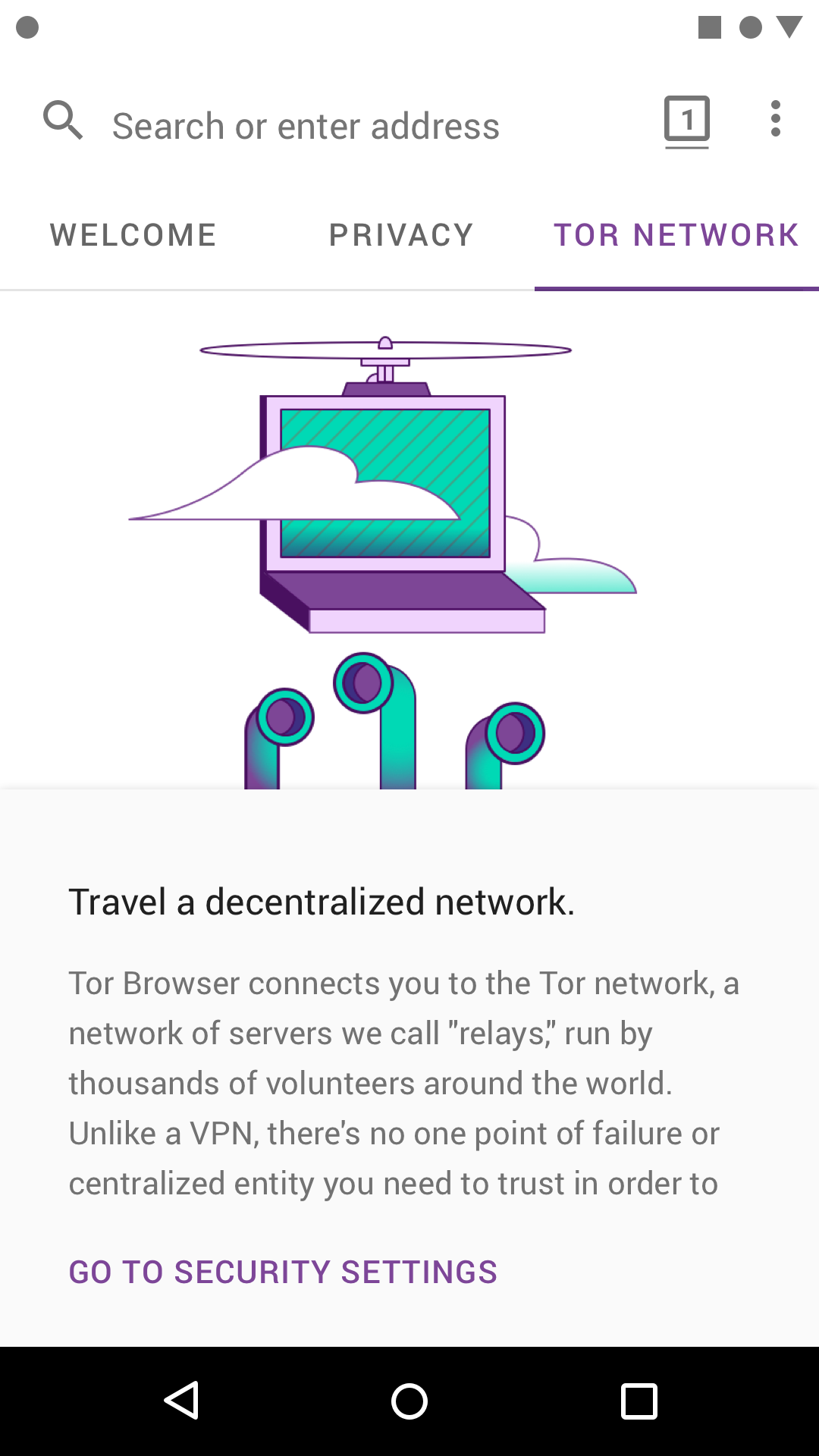 اسکرین شات 3 برنامه Tor Browser