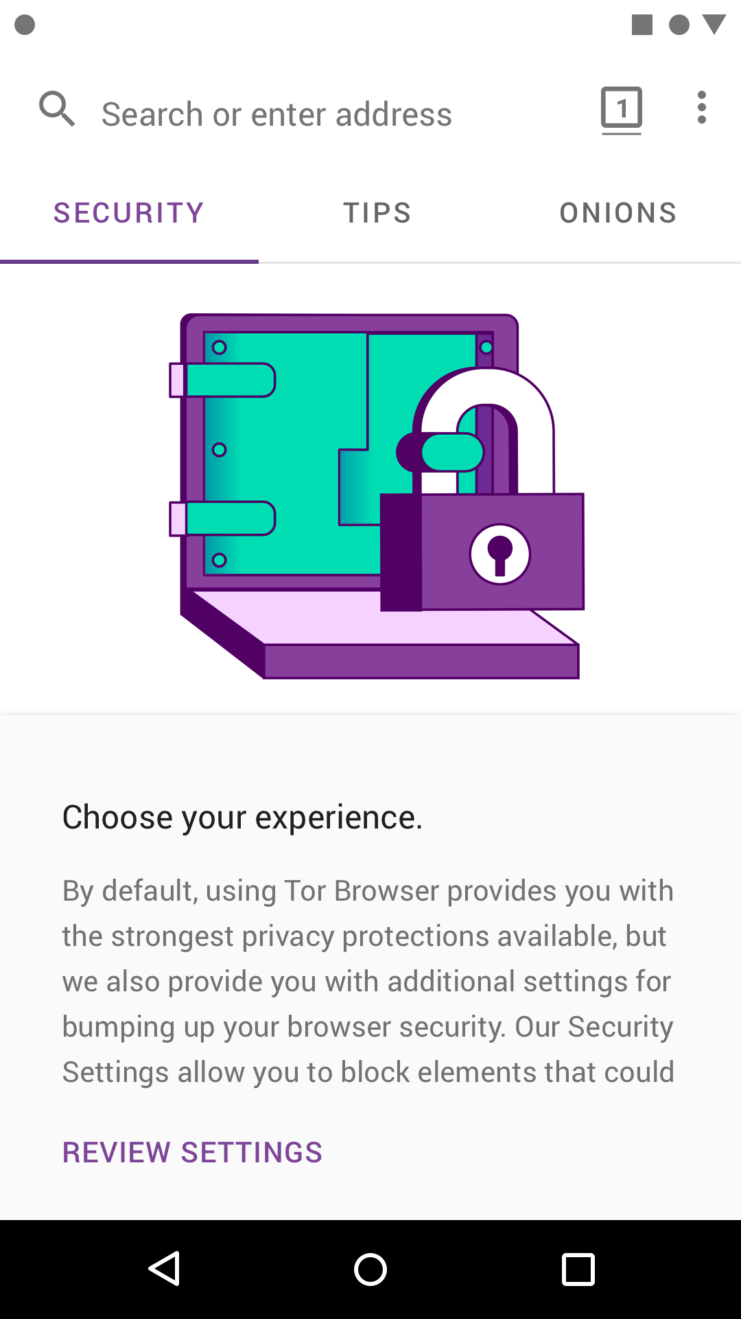 اسکرین شات 4 برنامه Tor Browser