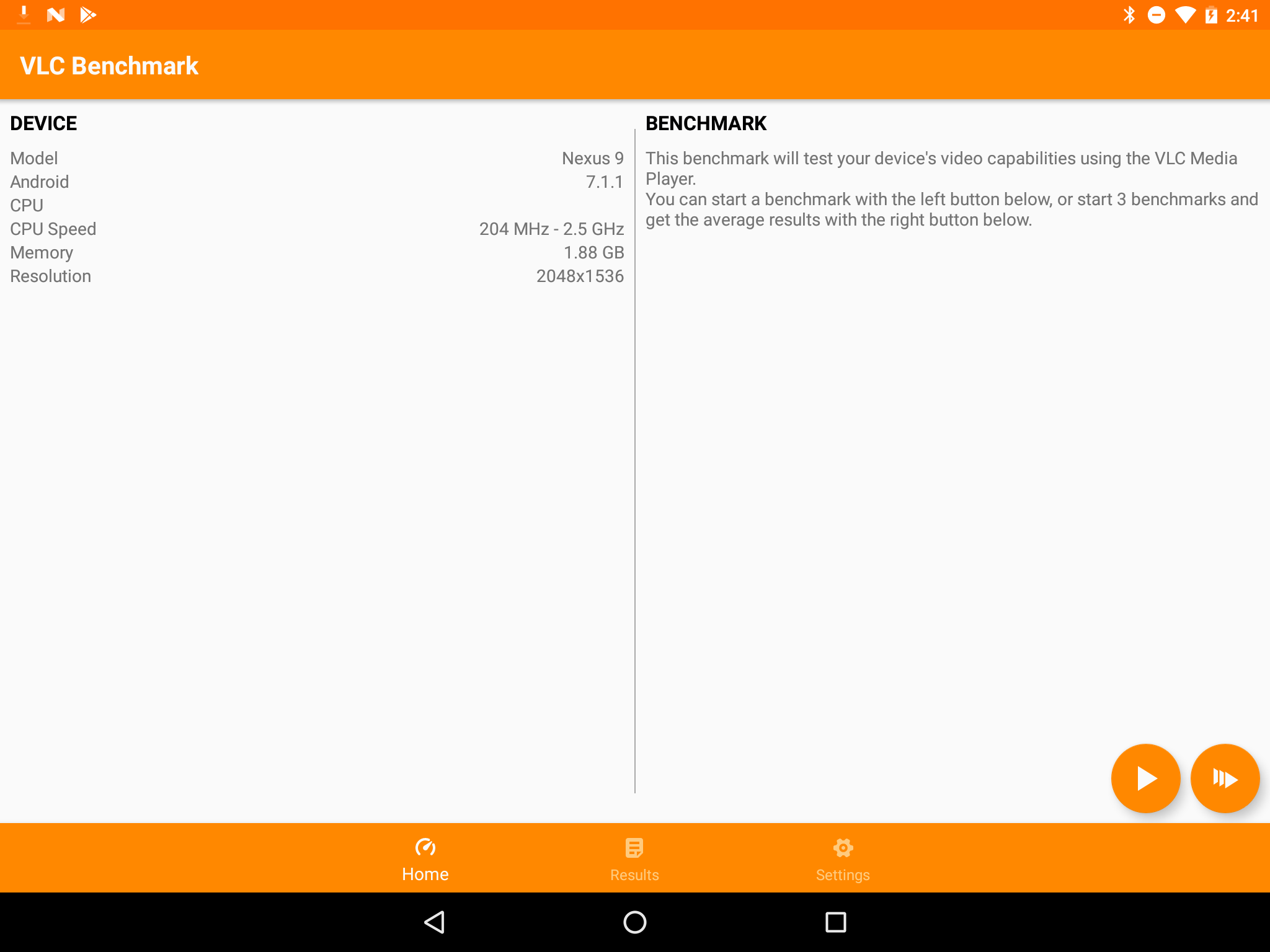 اسکرین شات 3 برنامه VLC Benchmark