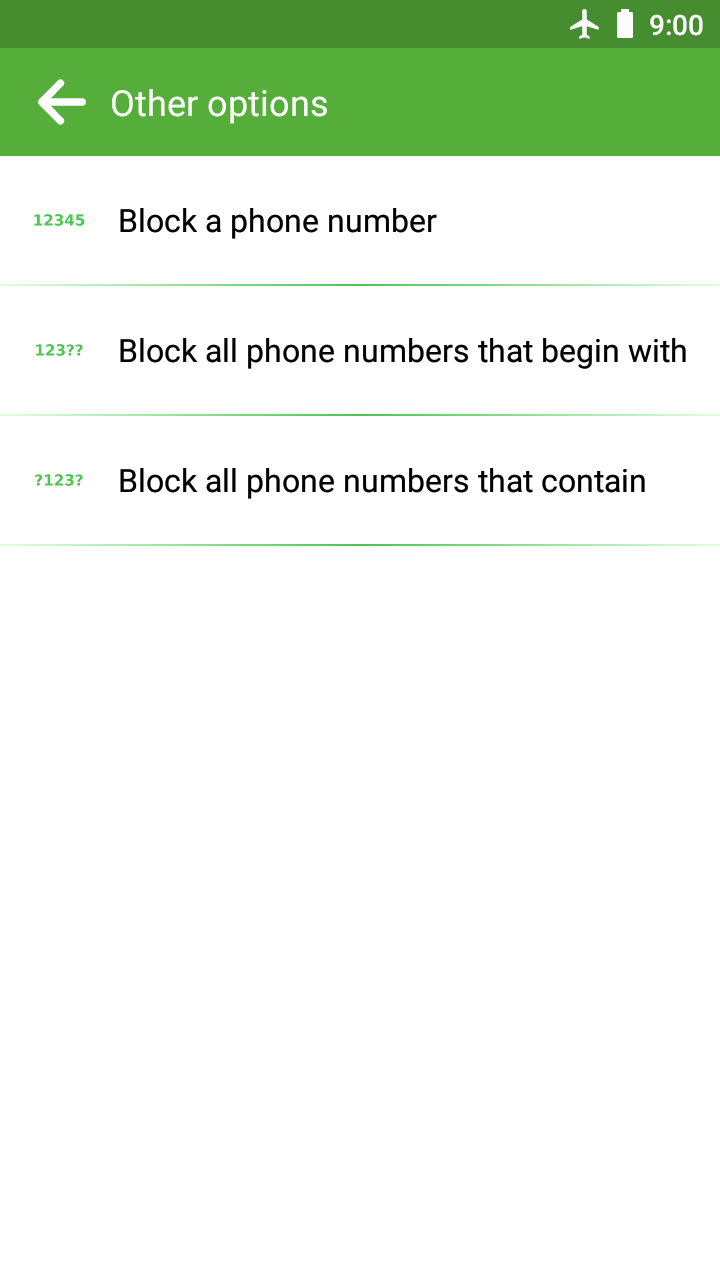 اسکرین شات 3 برنامه Call Blocker and SMS Blocker