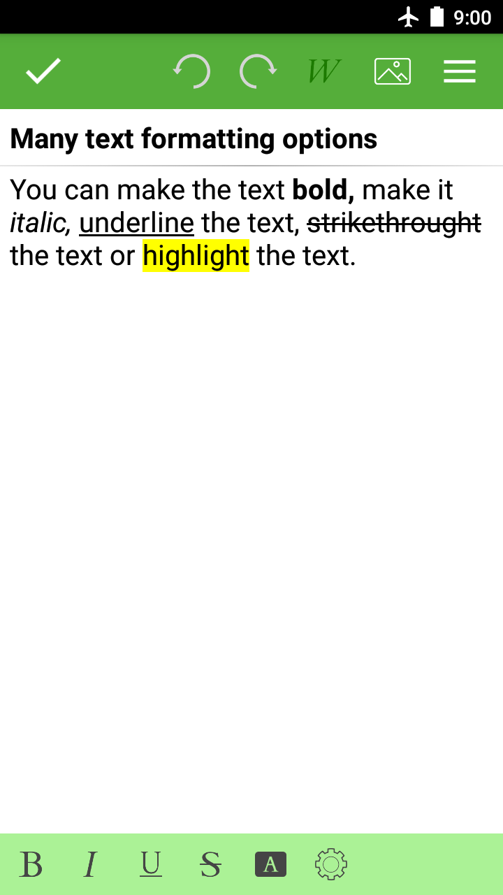 اسکرین شات 2 برنامه Simple notepad