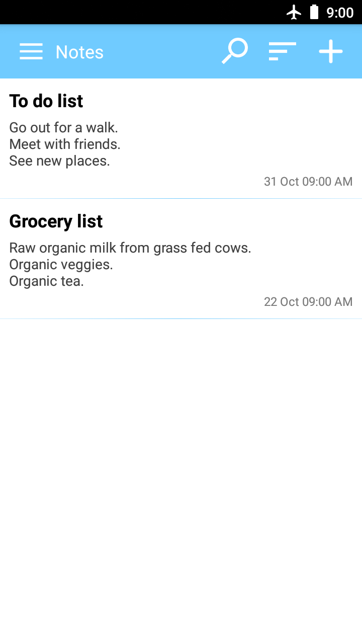 اسکرین شات 7 برنامه Simple notepad
