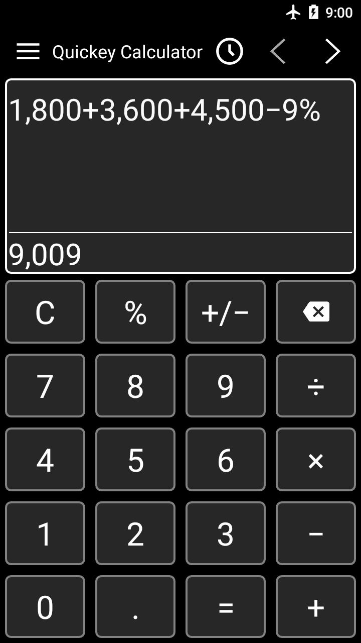 اسکرین شات 2 برنامه Calculator