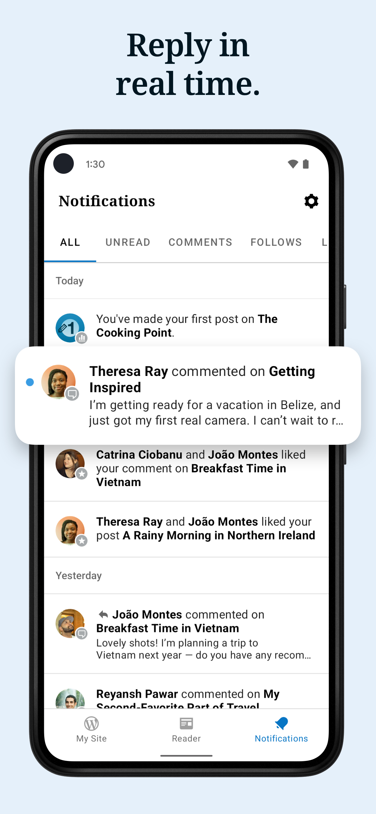 اسکرین شات 7 برنامه WordPress – Website Builder