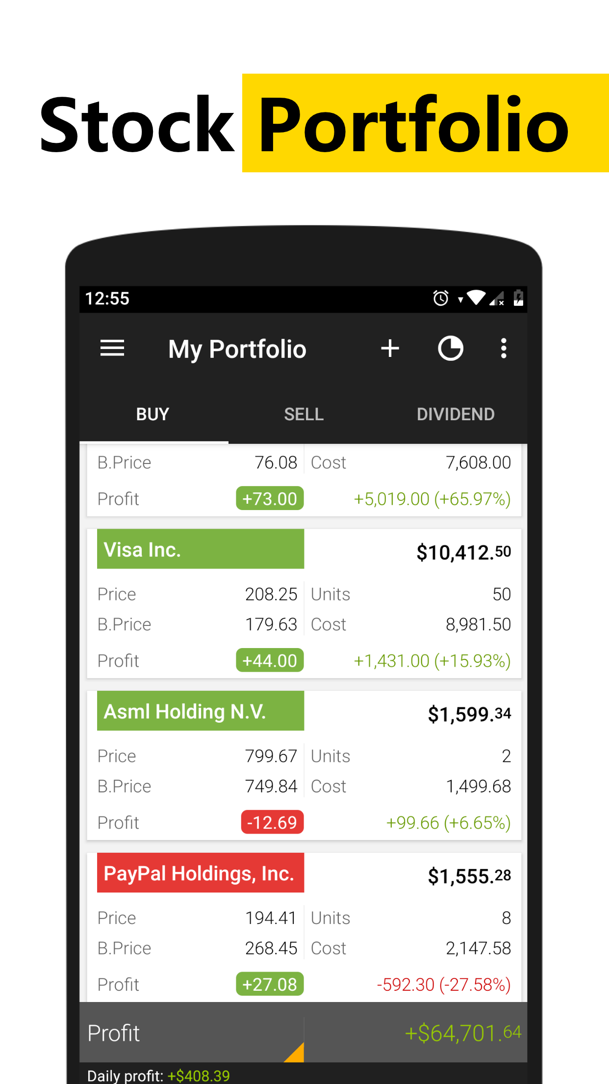 اسکرین شات 2 برنامه JStock:Stock Market, Portfolio