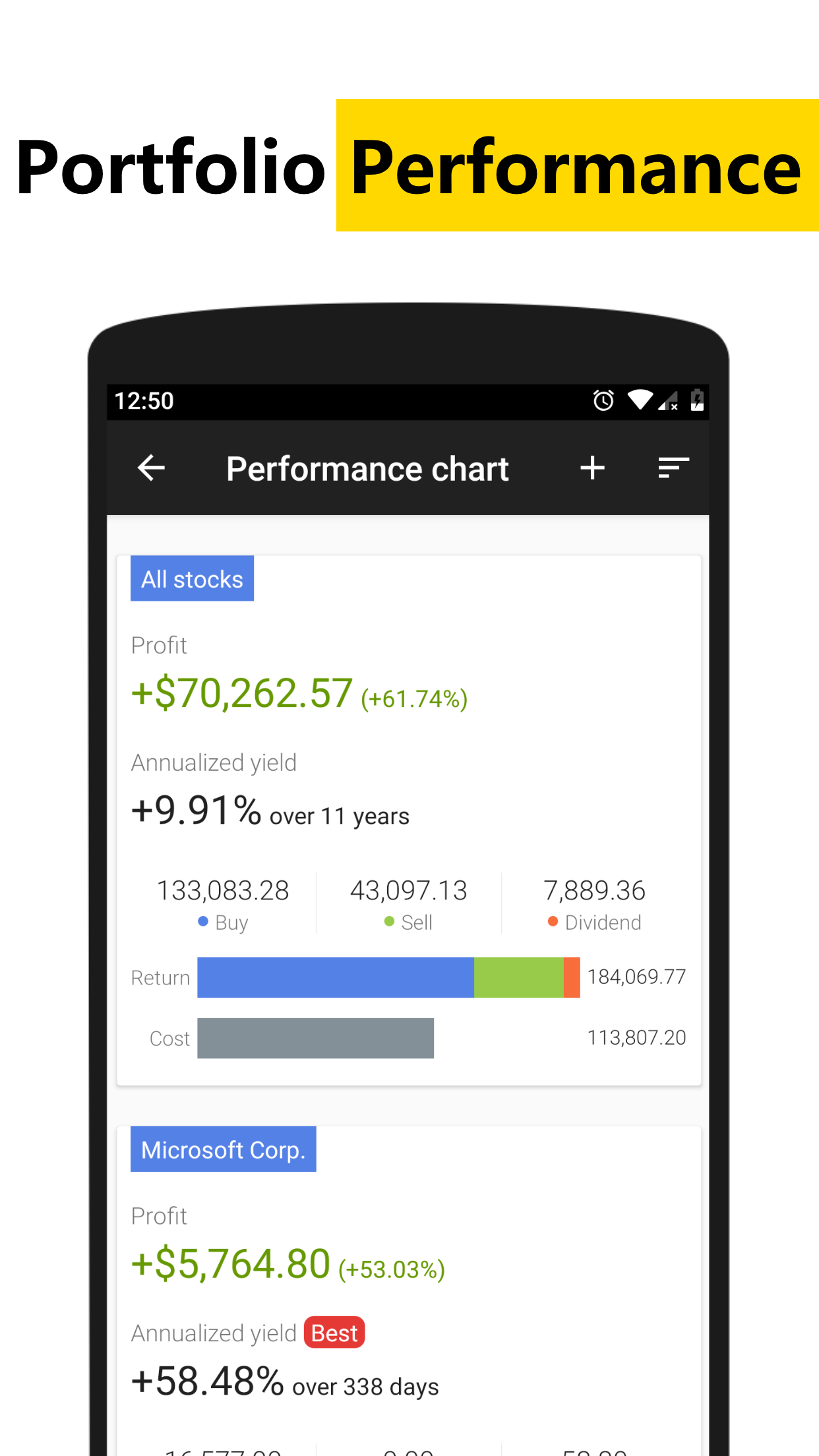 اسکرین شات 5 برنامه JStock:Stock Market, Portfolio