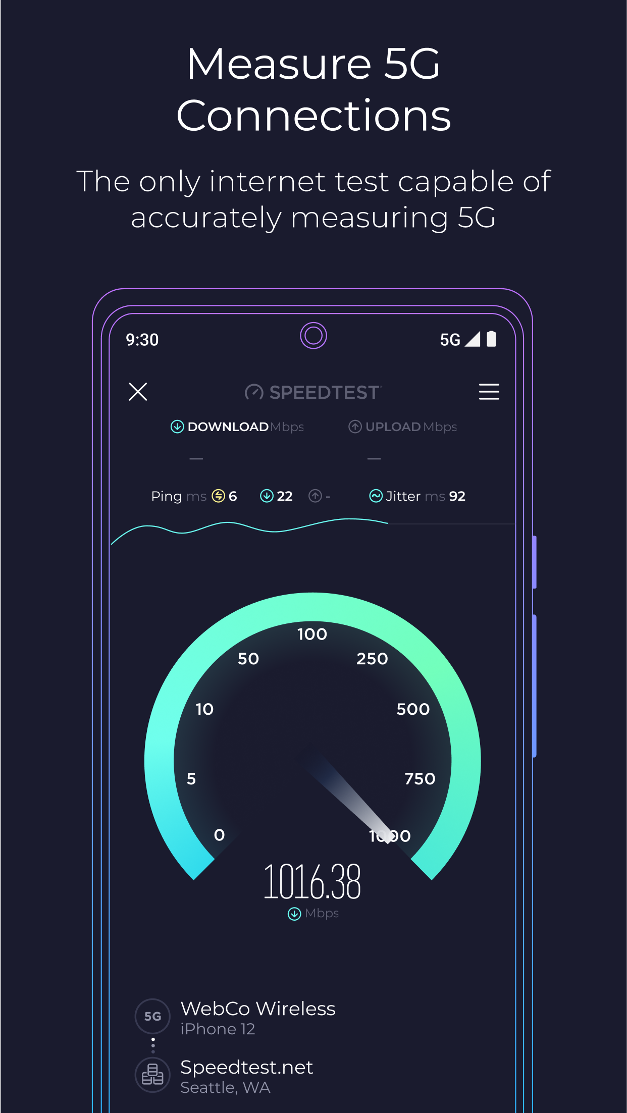 اسکرین شات 6 برنامه Speedtest by Ookla