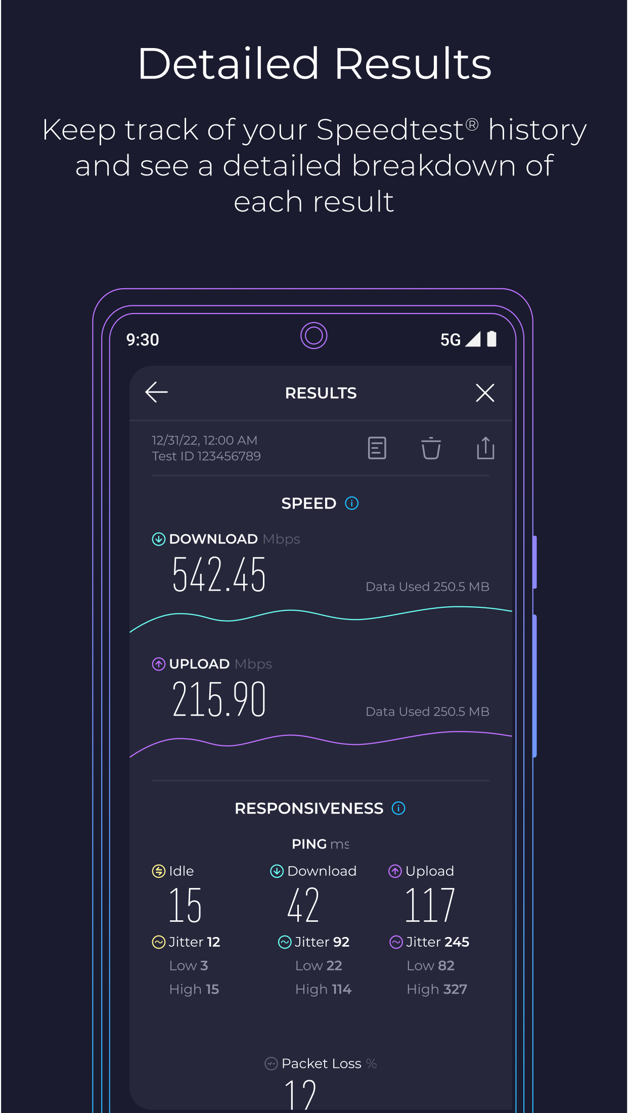 اسکرین شات 4 برنامه Speedtest by Ookla