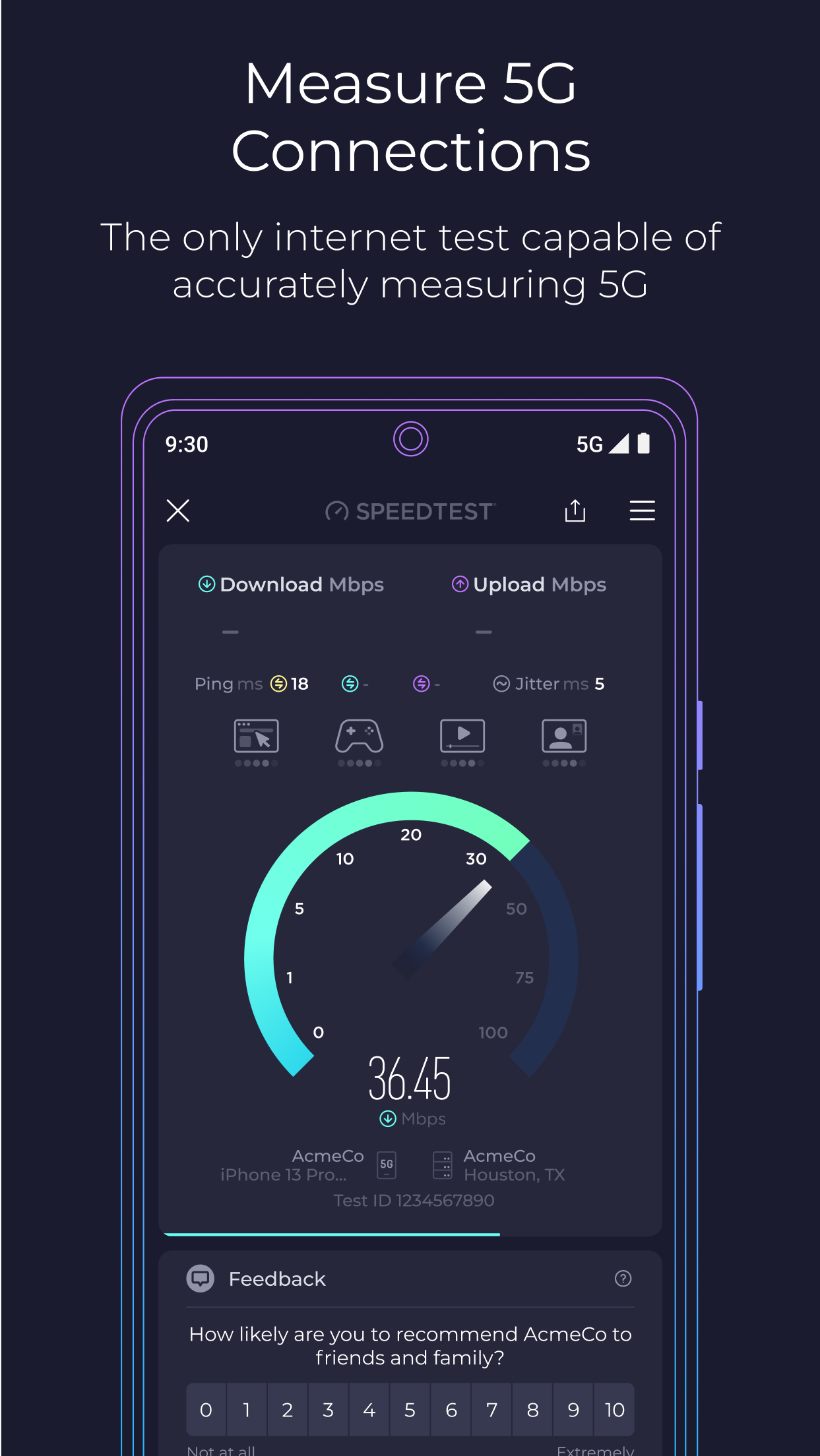 اسکرین شات 6 برنامه Speedtest by Ookla