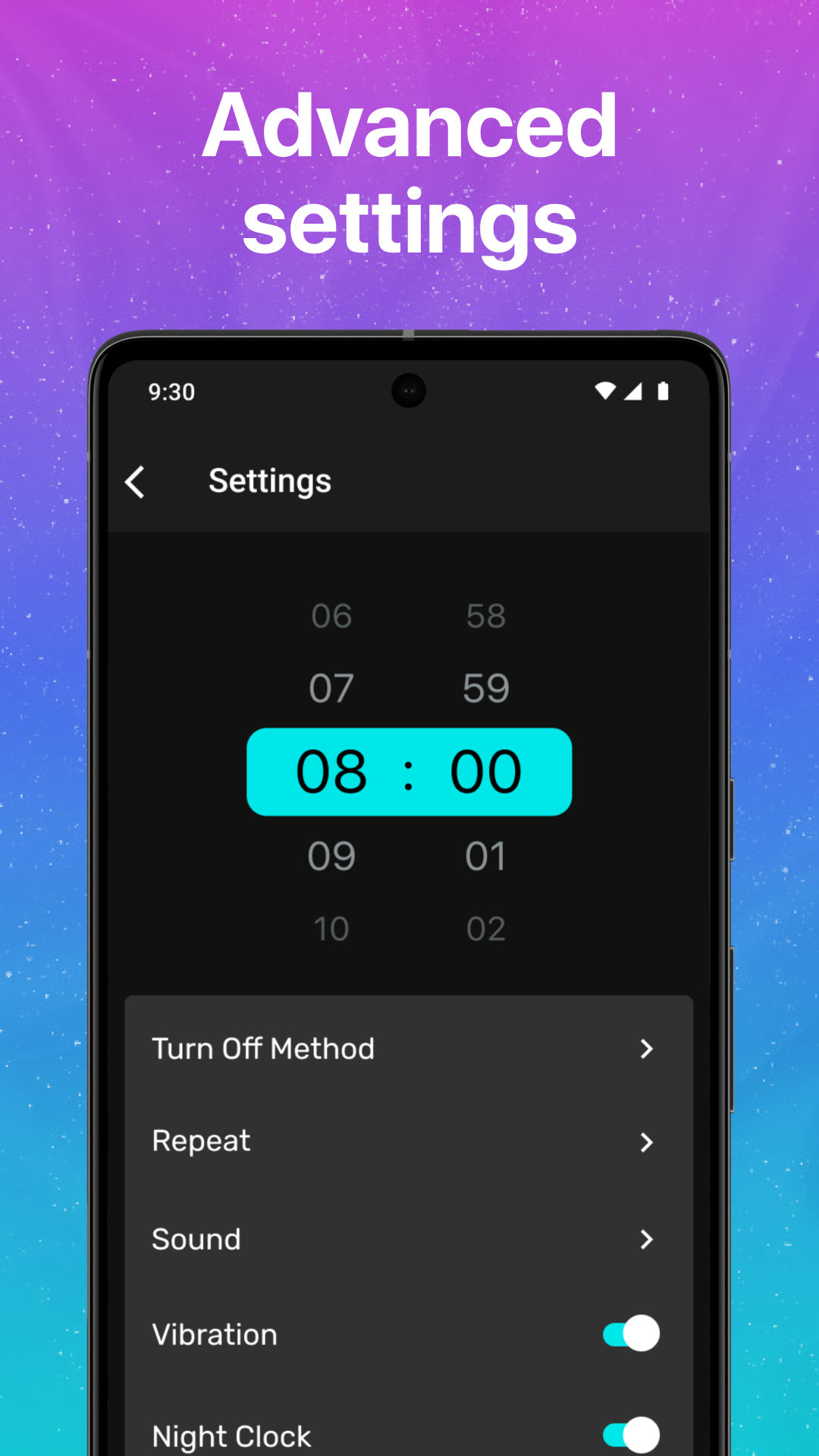 اسکرین شات 4 برنامه Loud Alarm Clock with Music