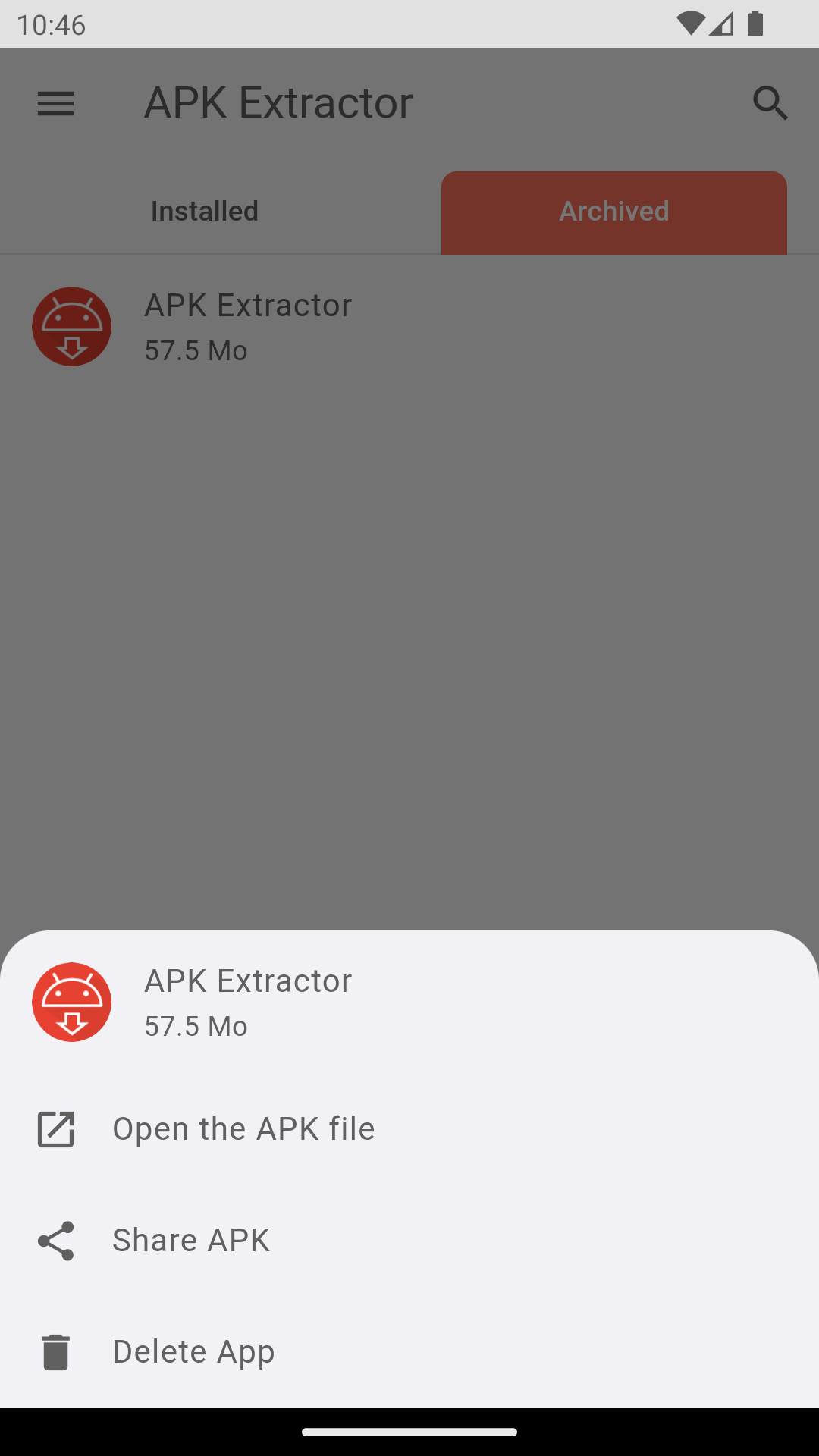 اسکرین شات 4 برنامه APK Extractor - Apps to APK