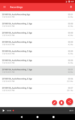 اسکرین شات 6 برنامه Voice Recorder - Sound & Music