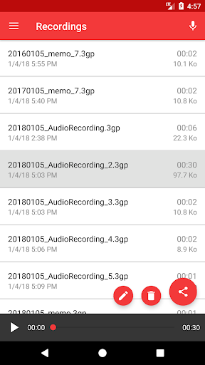 اسکرین شات 2 برنامه Voice Recorder - Sound & Music