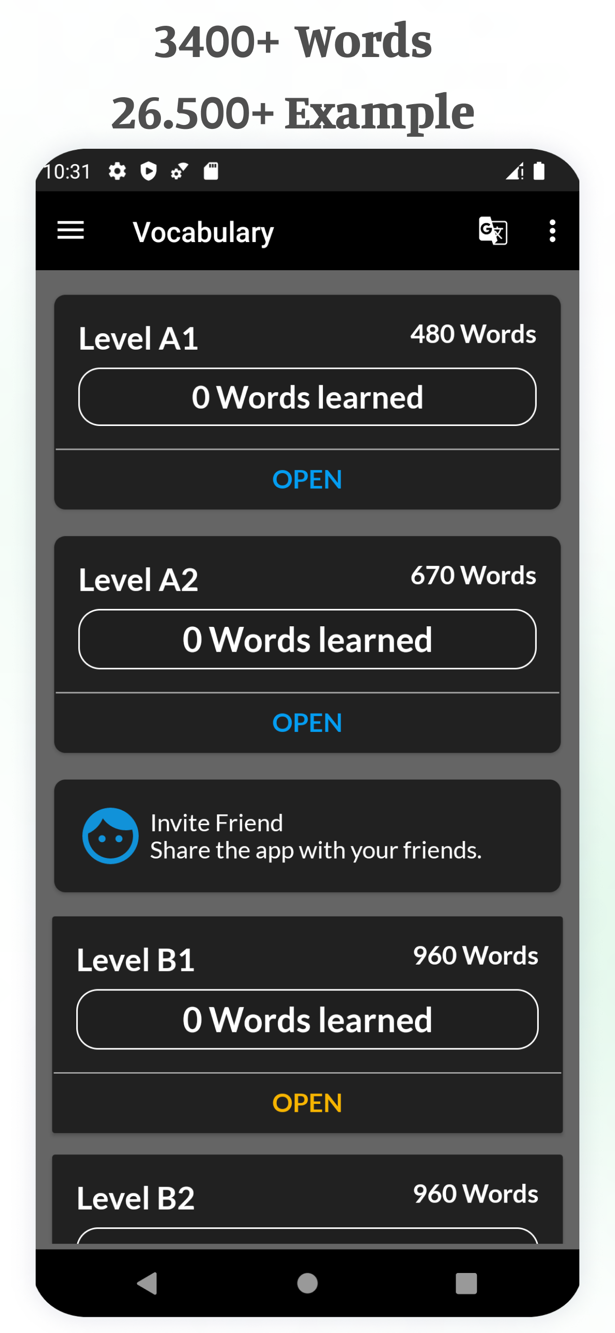 اسکرین شات 4 برنامه Oxford Vocabulary PRO
