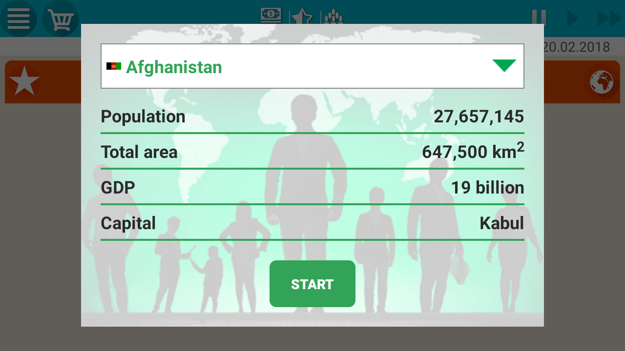 اسکرین شات 1 بازی President Simulator Lite