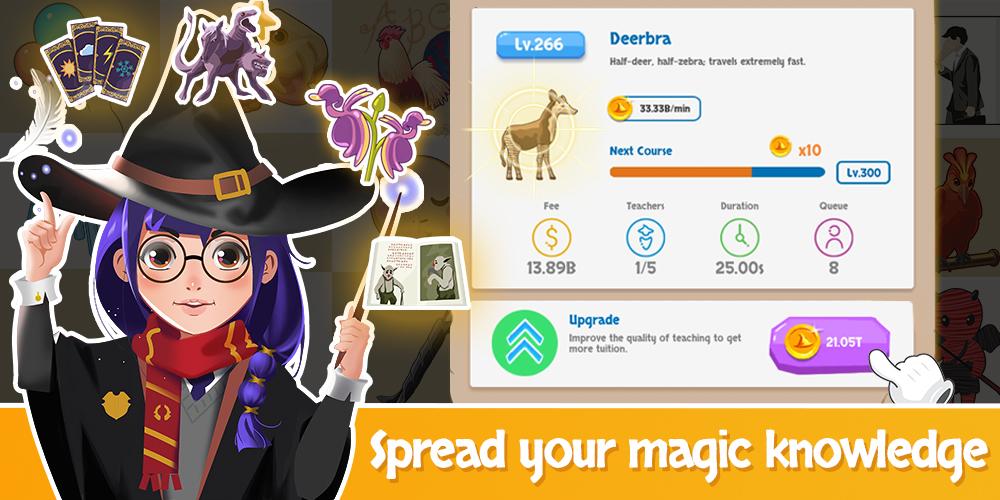 اسکرین شات 1 بازی Idle Wizard School