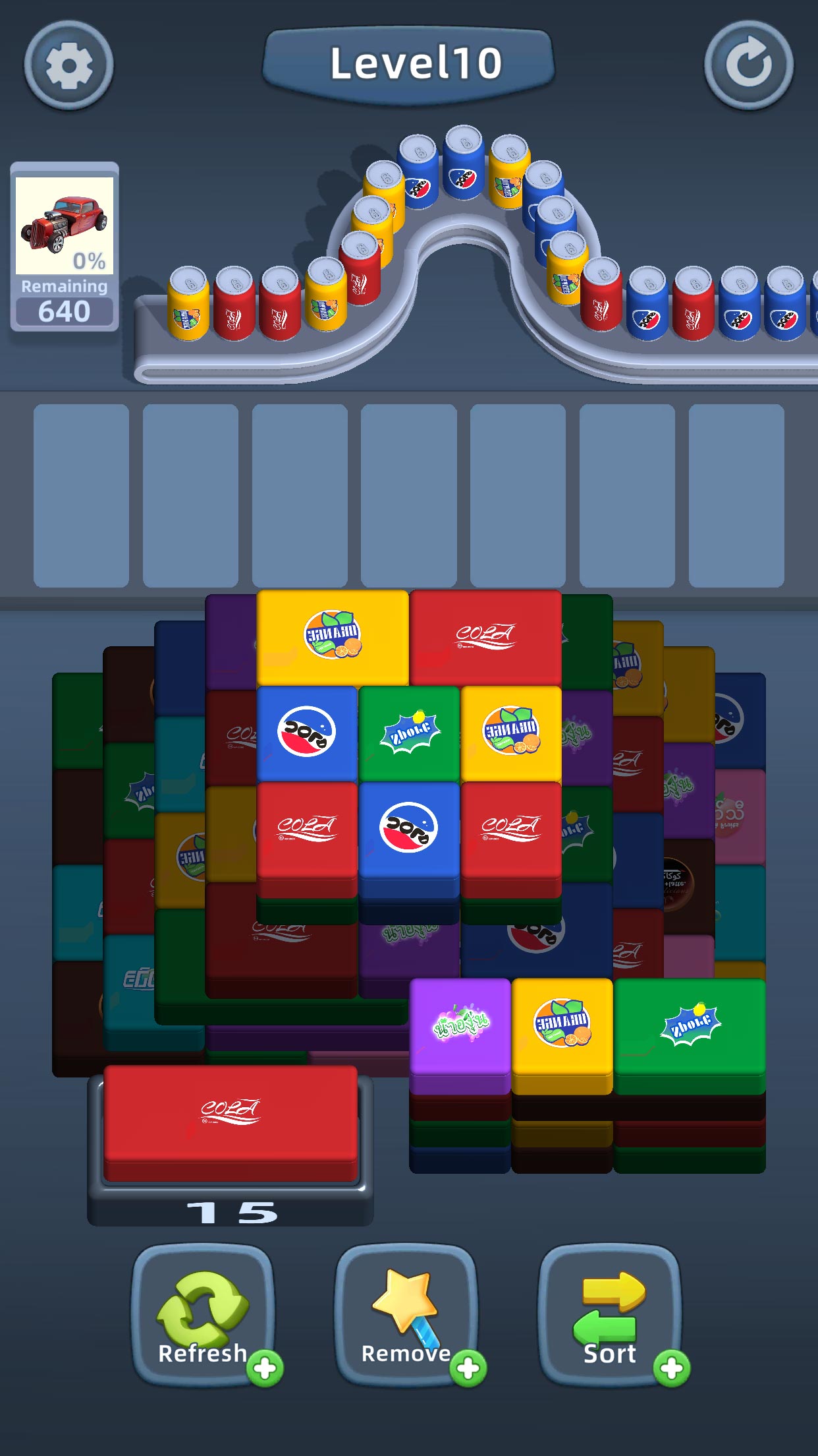 اسکرین شات 2 بازی Packing Jam: Cans Sort Puzzle