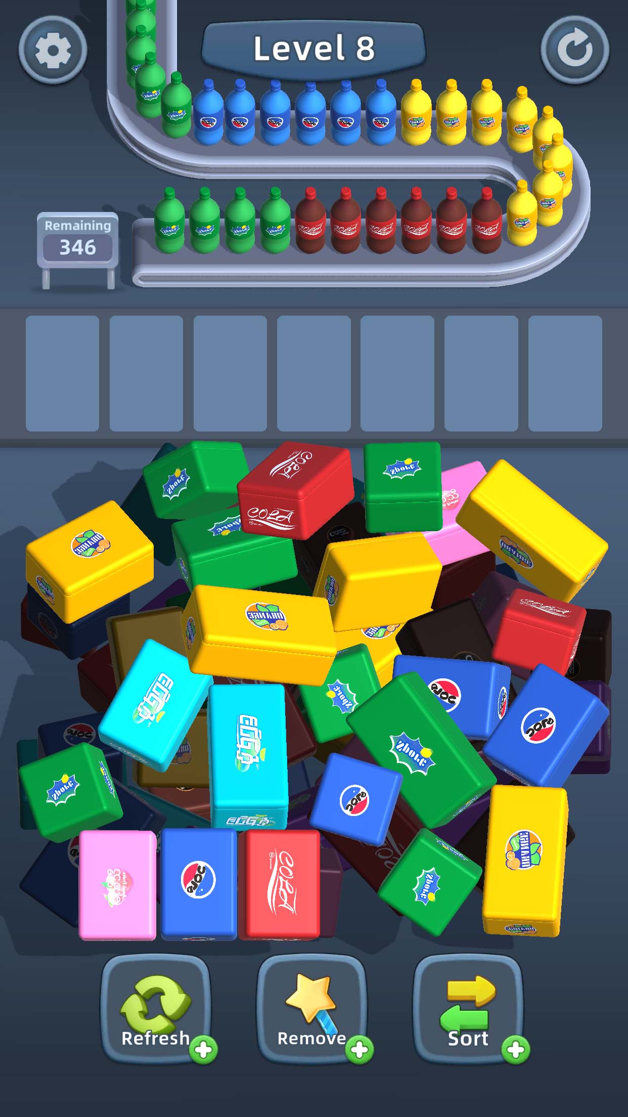اسکرین شات 7 بازی Packing Jam: Cans Sort Puzzle
