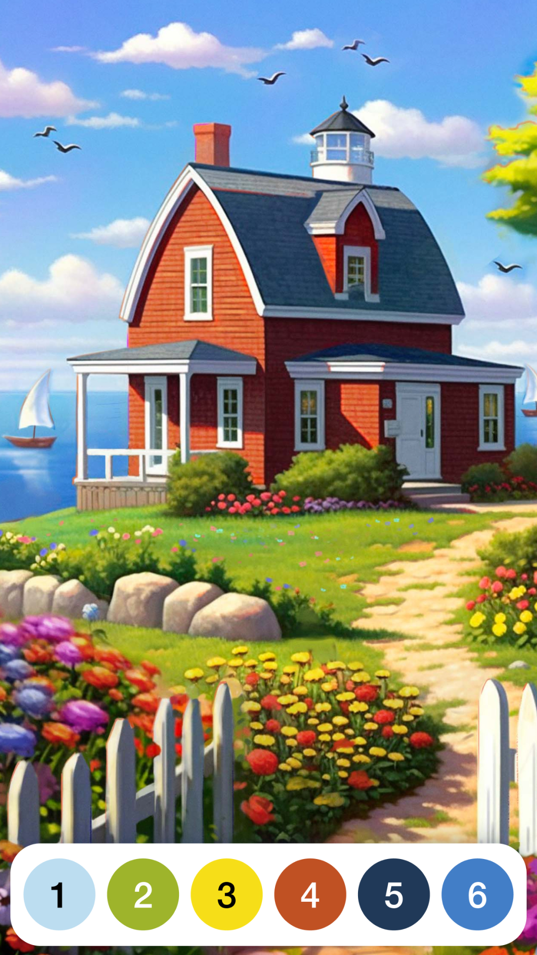 اسکرین شات 4 برنامه Paint by Number: Coloring Game