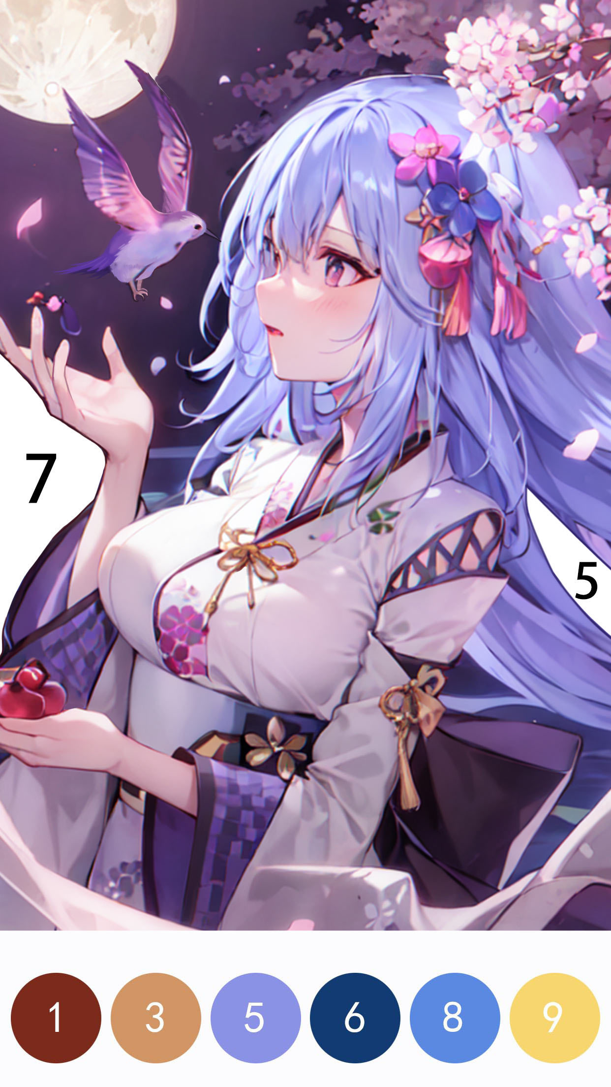 اسکرین شات 1 بازی Anime Painter: Color by Number