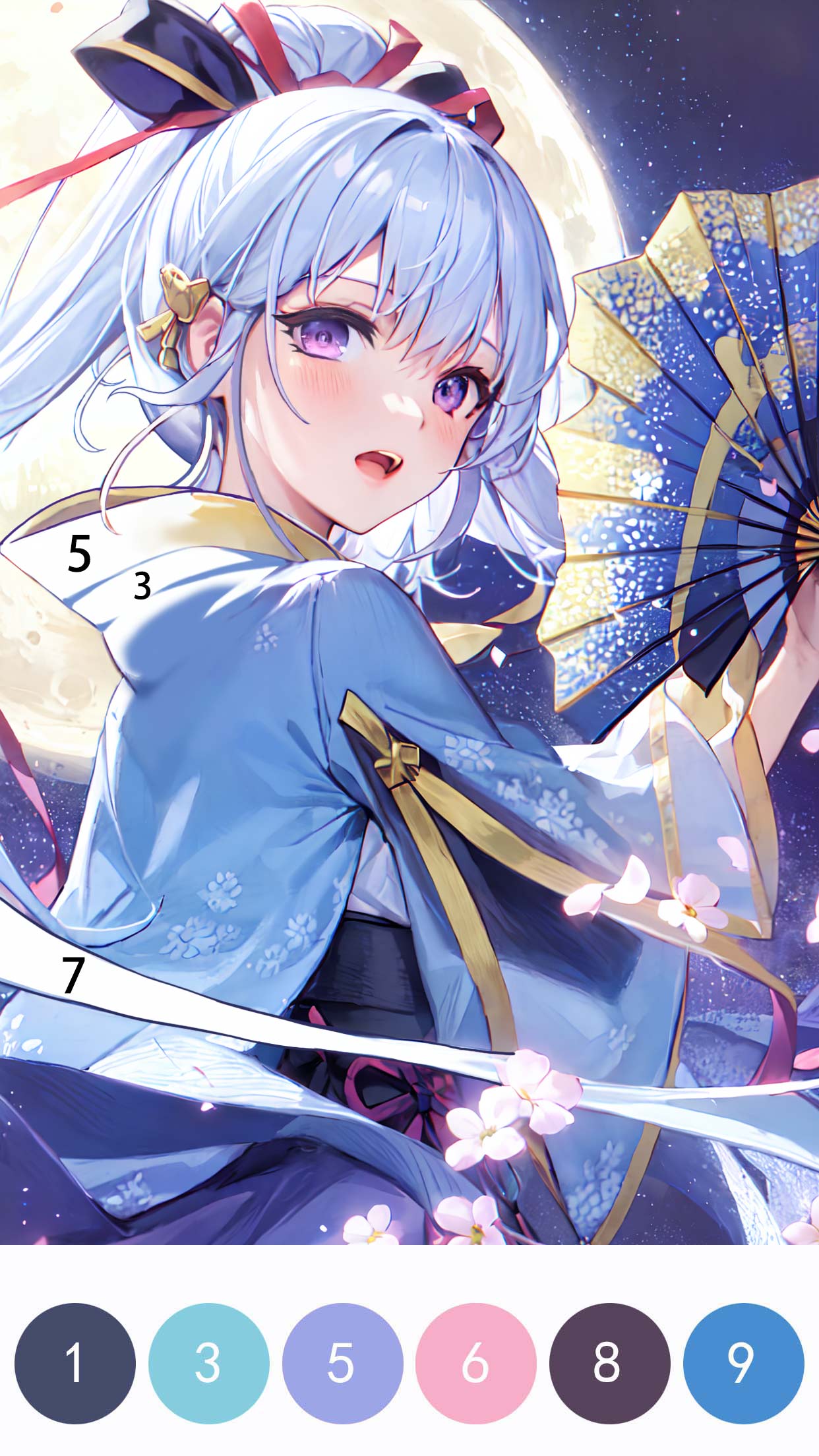 اسکرین شات 2 بازی Anime Painter: Color by Number