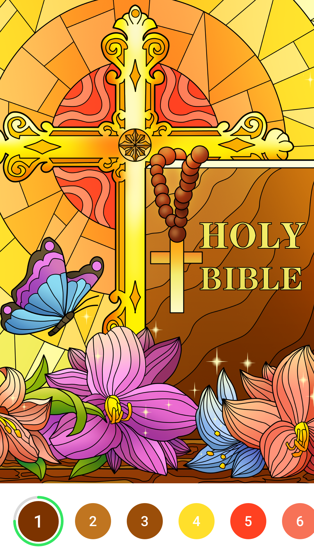 اسکرین شات 2 بازی Bible Color - Color by Number