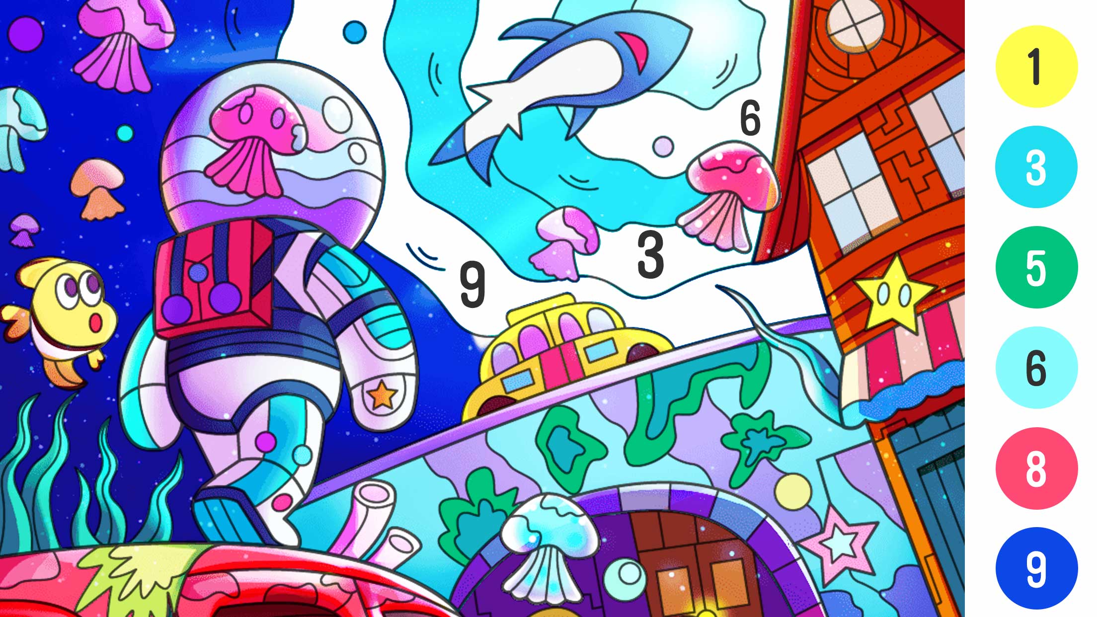 اسکرین شات 6 بازی Coloring by number